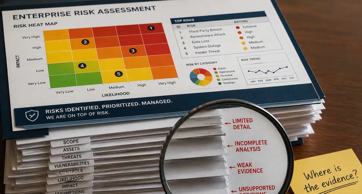 Most Organizations Can Produce a Risk Assessment. Fewer Can Defend One.