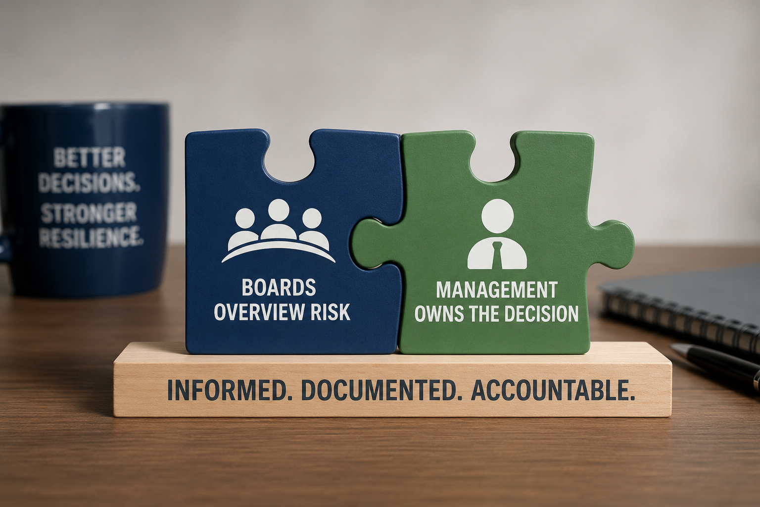 Boards Oversee Risk. Management Owns the Decision.